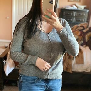 Soft cozy grey sweater